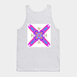 This is a colored mandala Tank Top